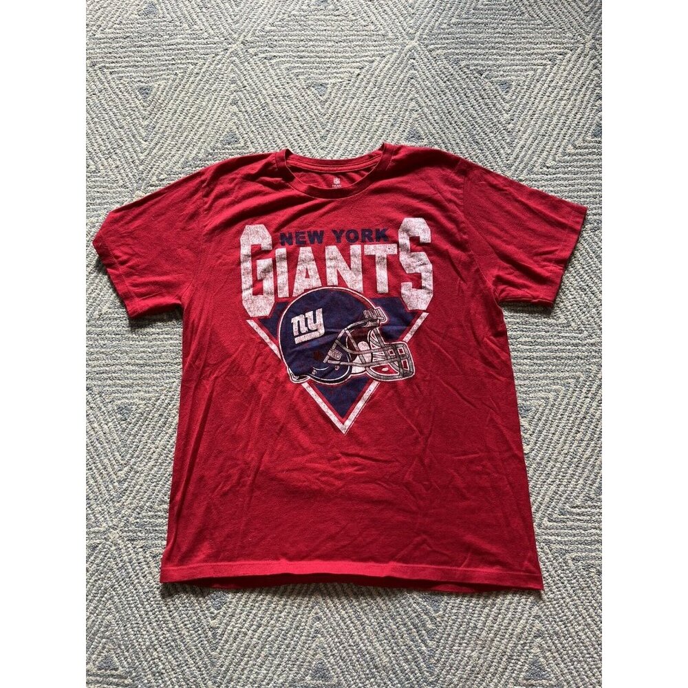 New York Giants NFL Team Apparel T-Shirt - Red - Large